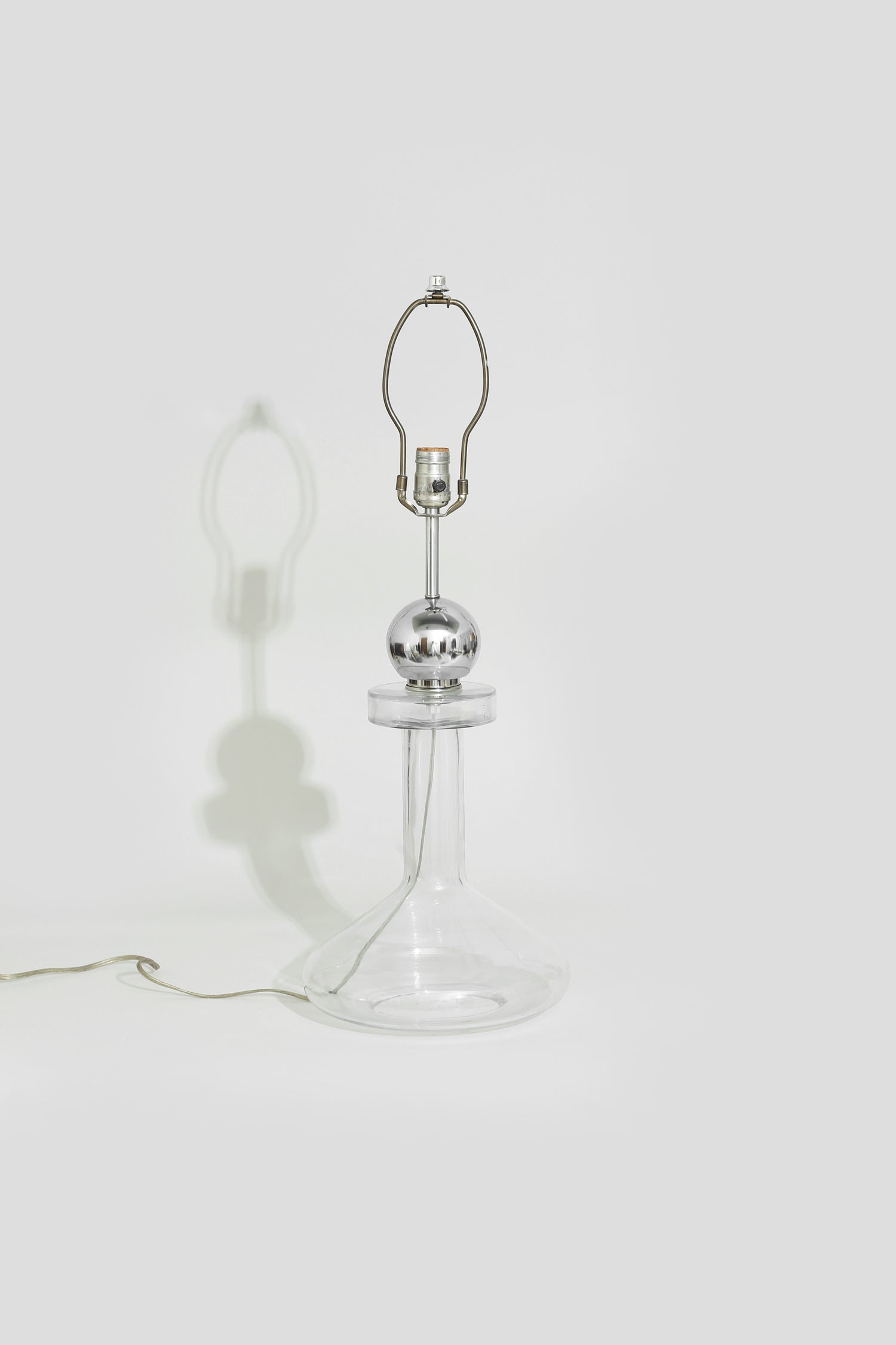 Glass + Chrome Table Lamp