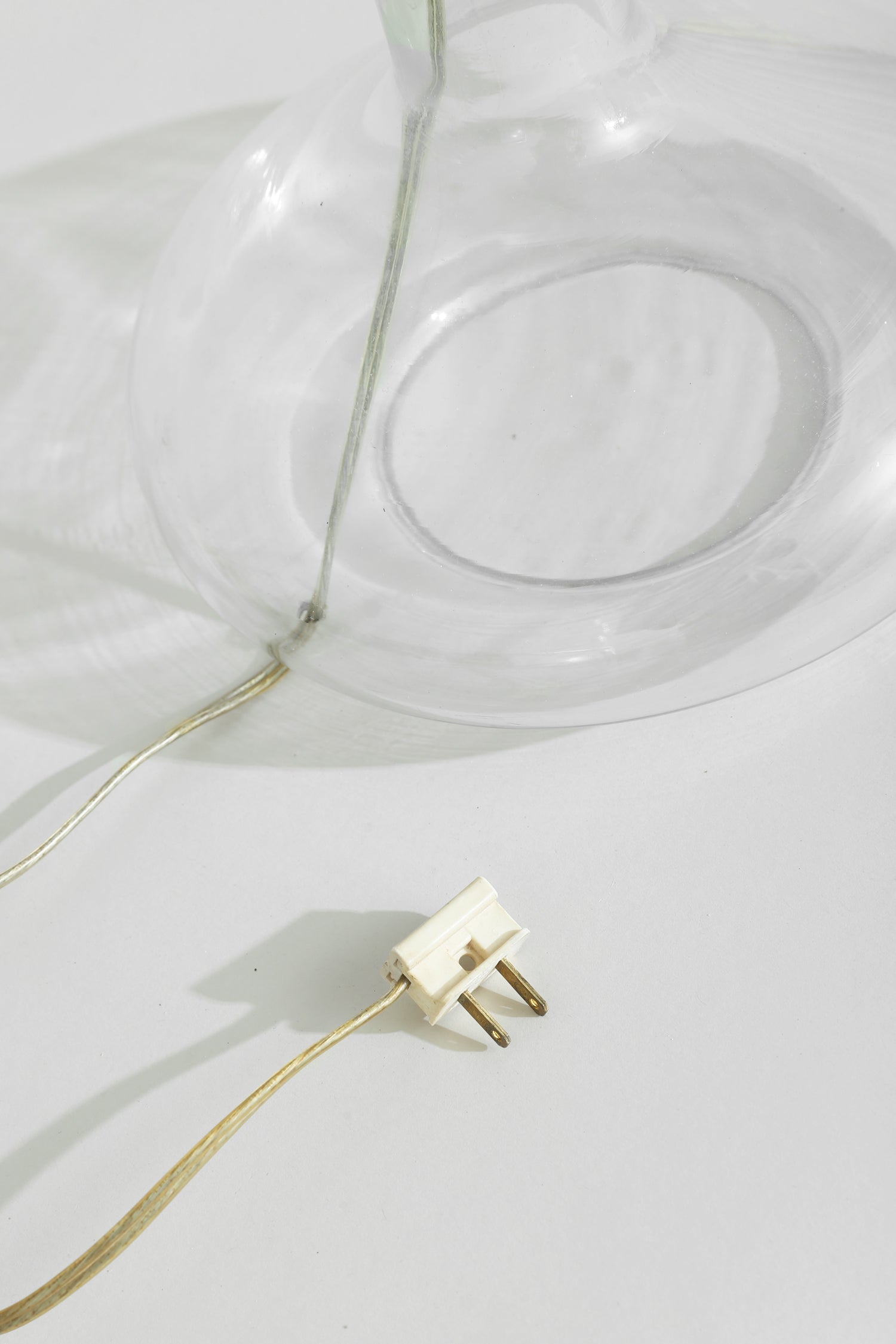 Glass + Chrome Table Lamp