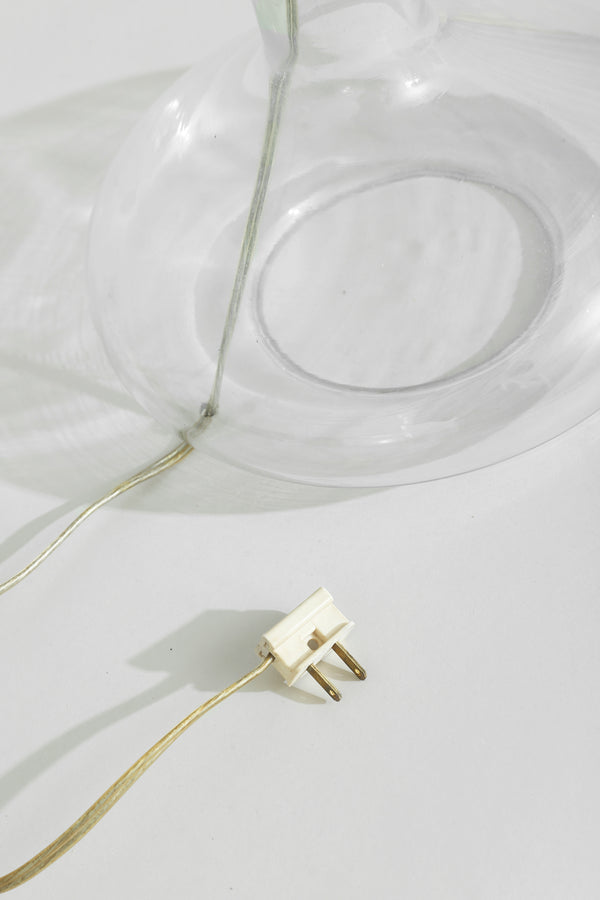 Glass + Chrome Table Lamp