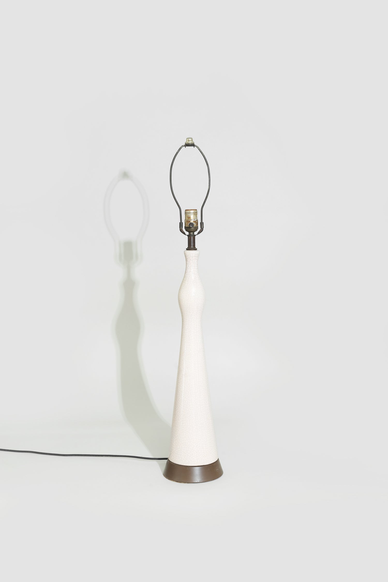 Sculptural Crackle Table Lamp