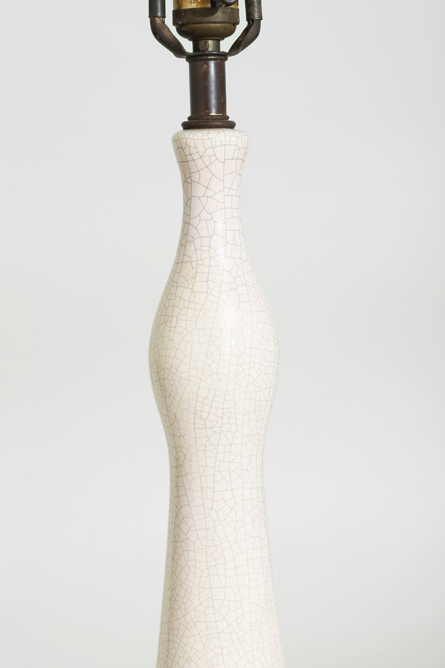 Sculptural Crackle Table Lamp