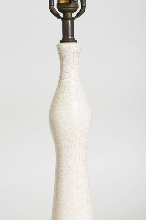 Sculptural Crackle Table Lamp