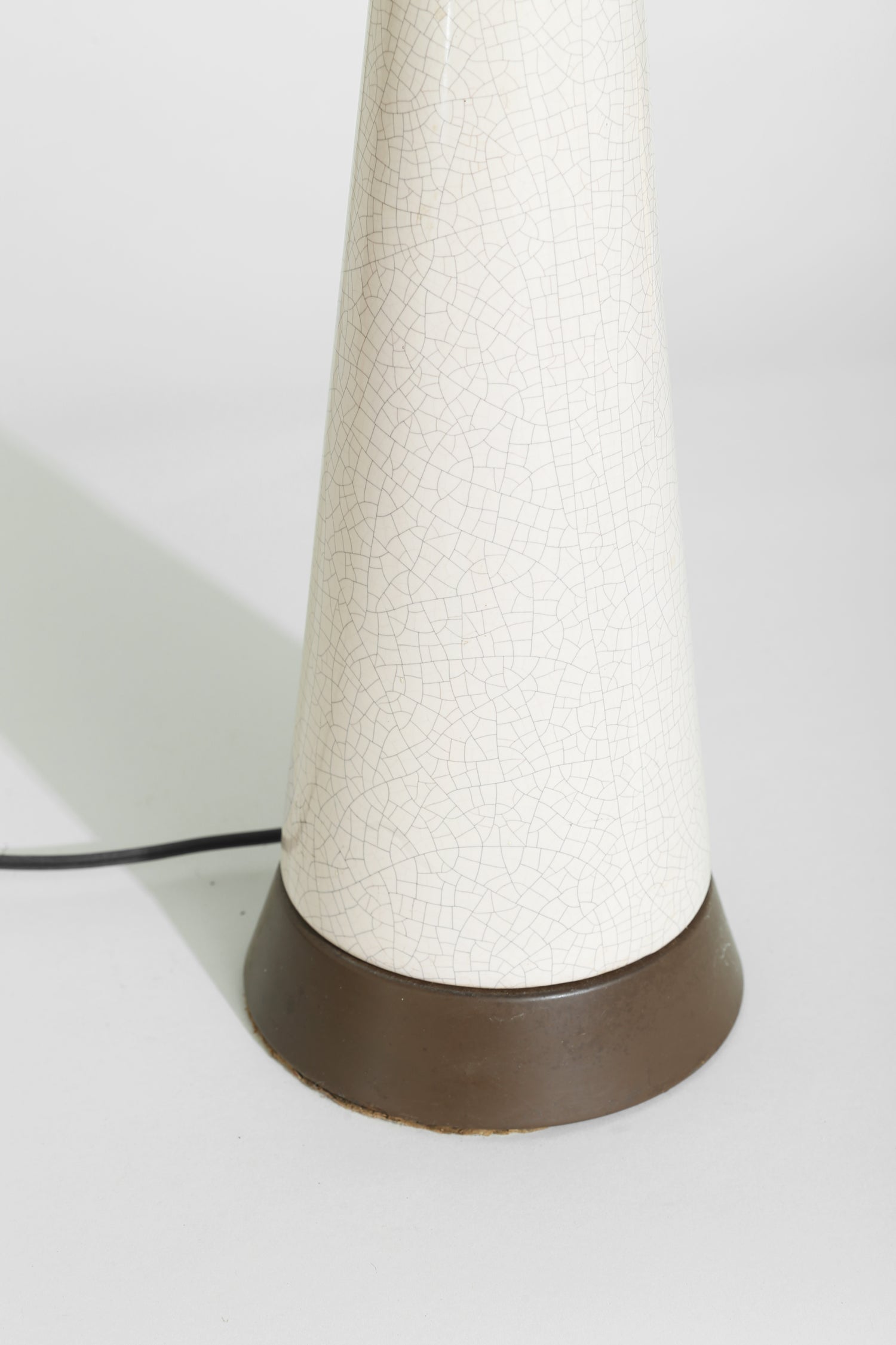Sculptural Crackle Table Lamp