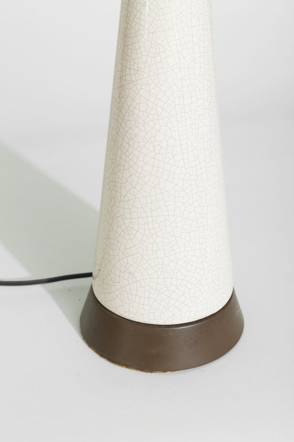 Sculptural Crackle Table Lamp