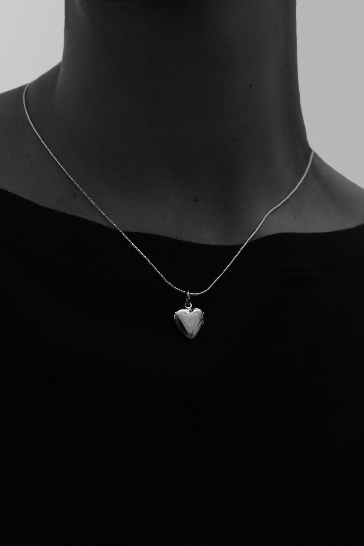 Petite Heart Locket Necklace