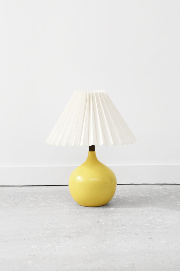 Yellow Ceramic Table Lamp