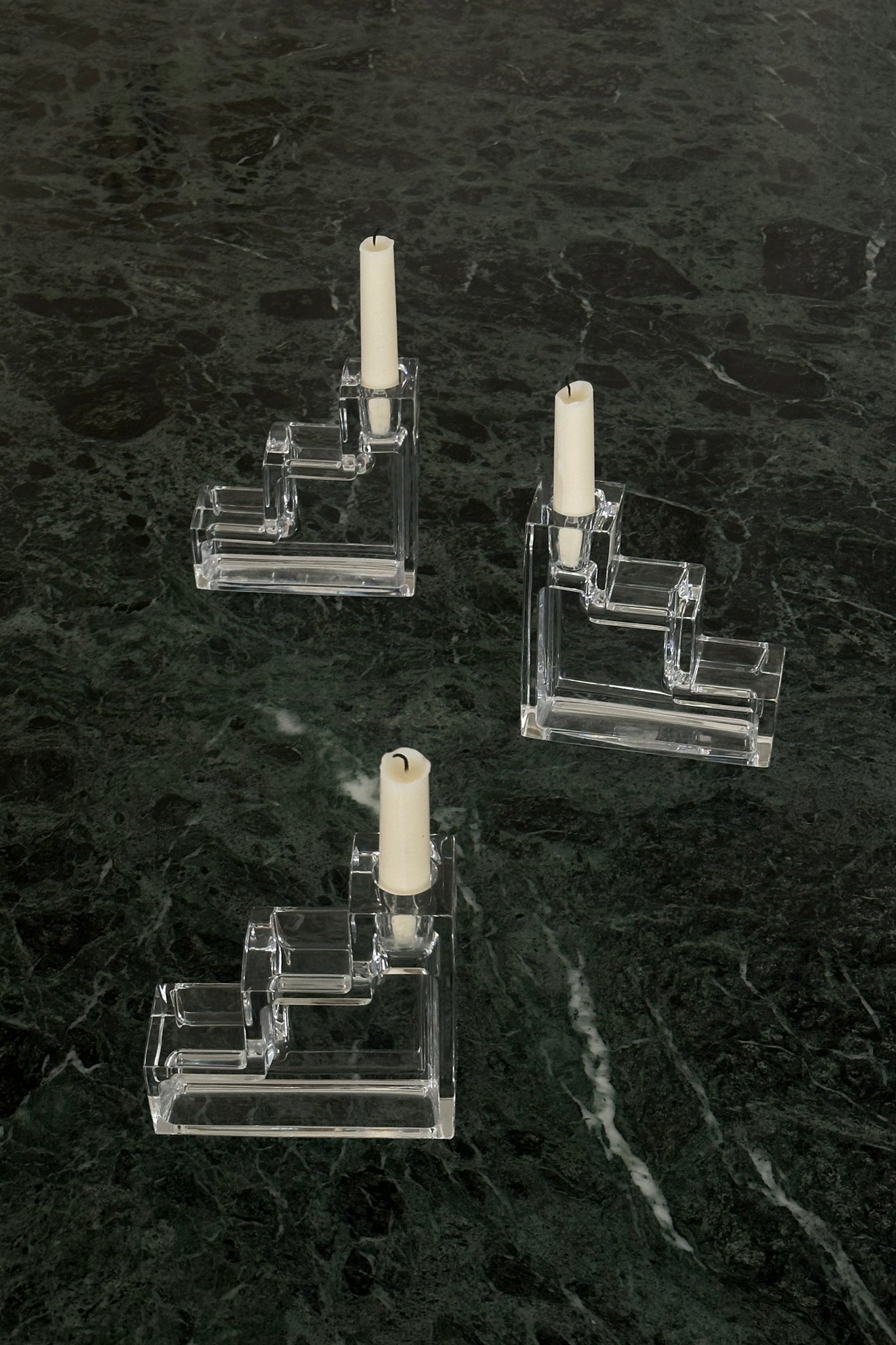 Pristine Table Architecture Candleholders