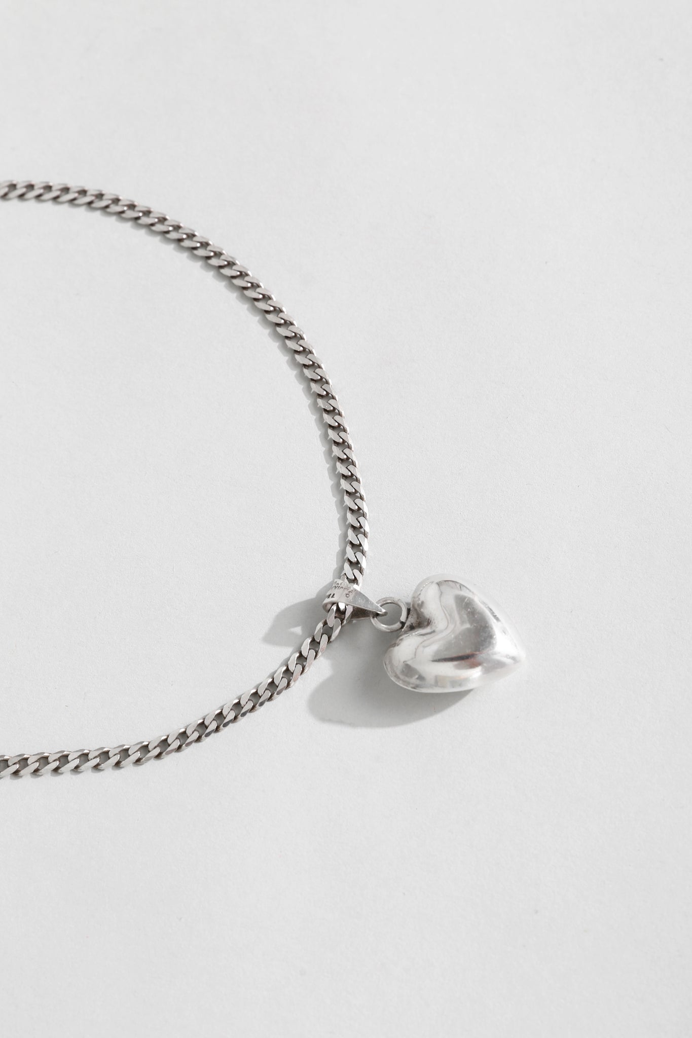 Heart Curb Link Necklace