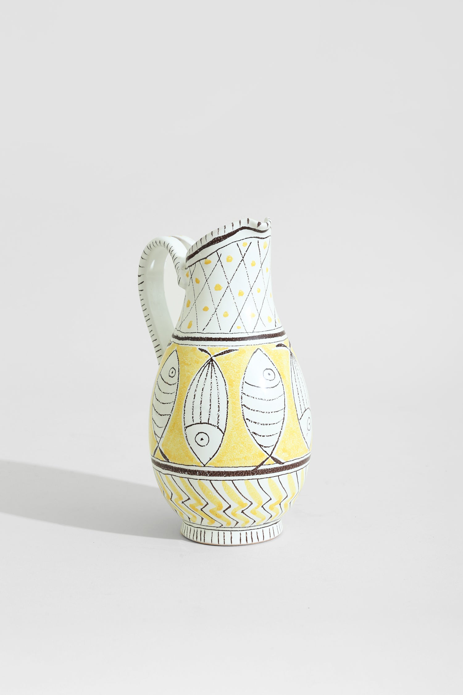Italian Fish Motif Pitcher