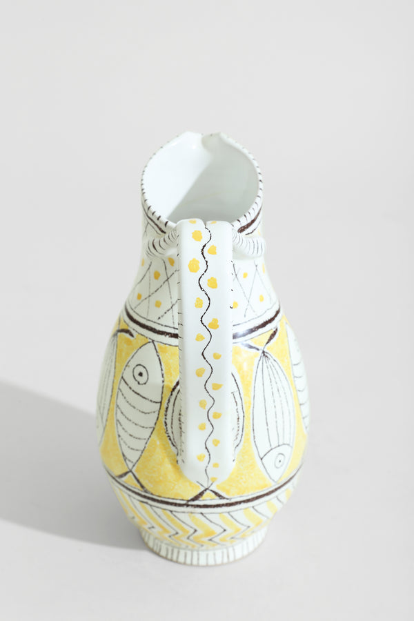 Italian Fish Motif Pitcher