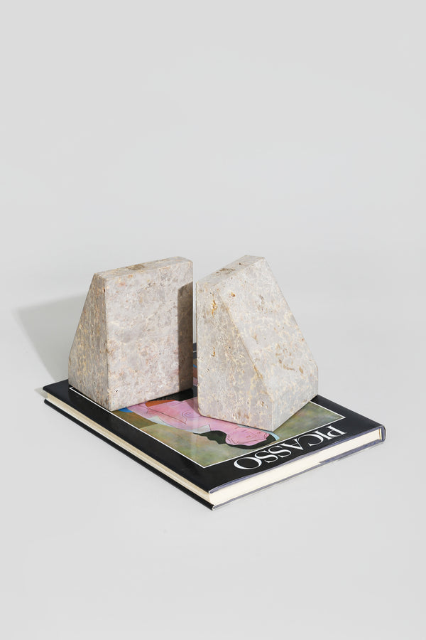 Limestone Bookend Set