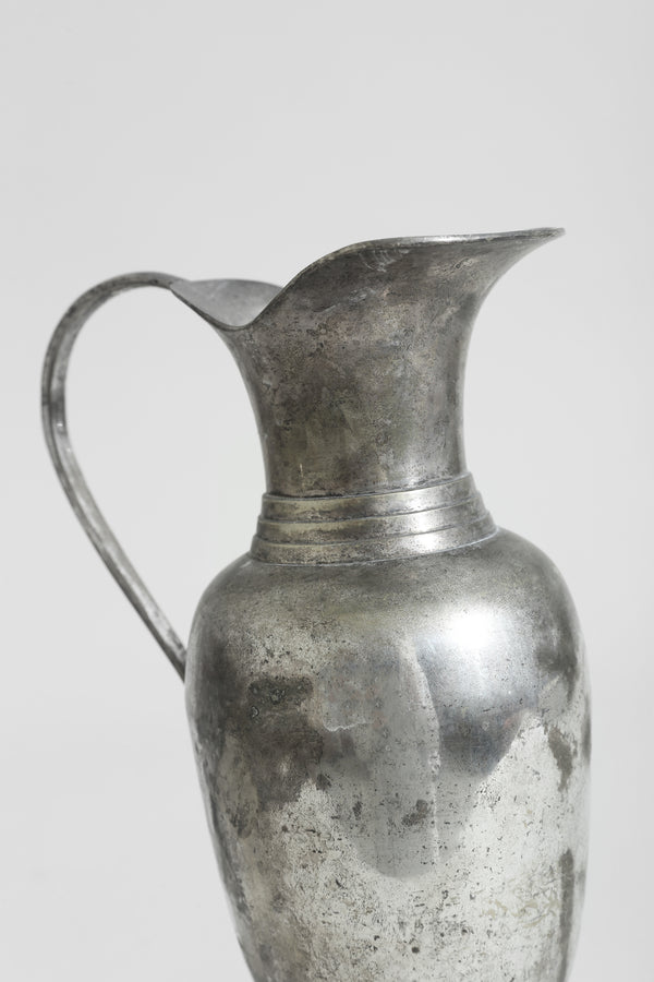 Metal Sculptural Pitcher