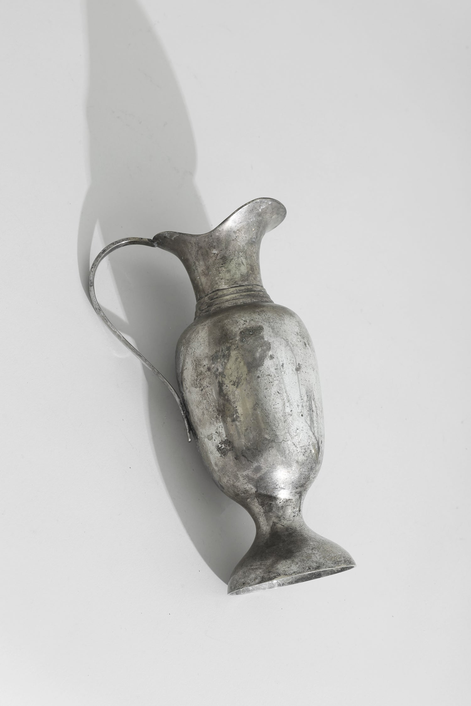 Metal Sculptural Pitcher