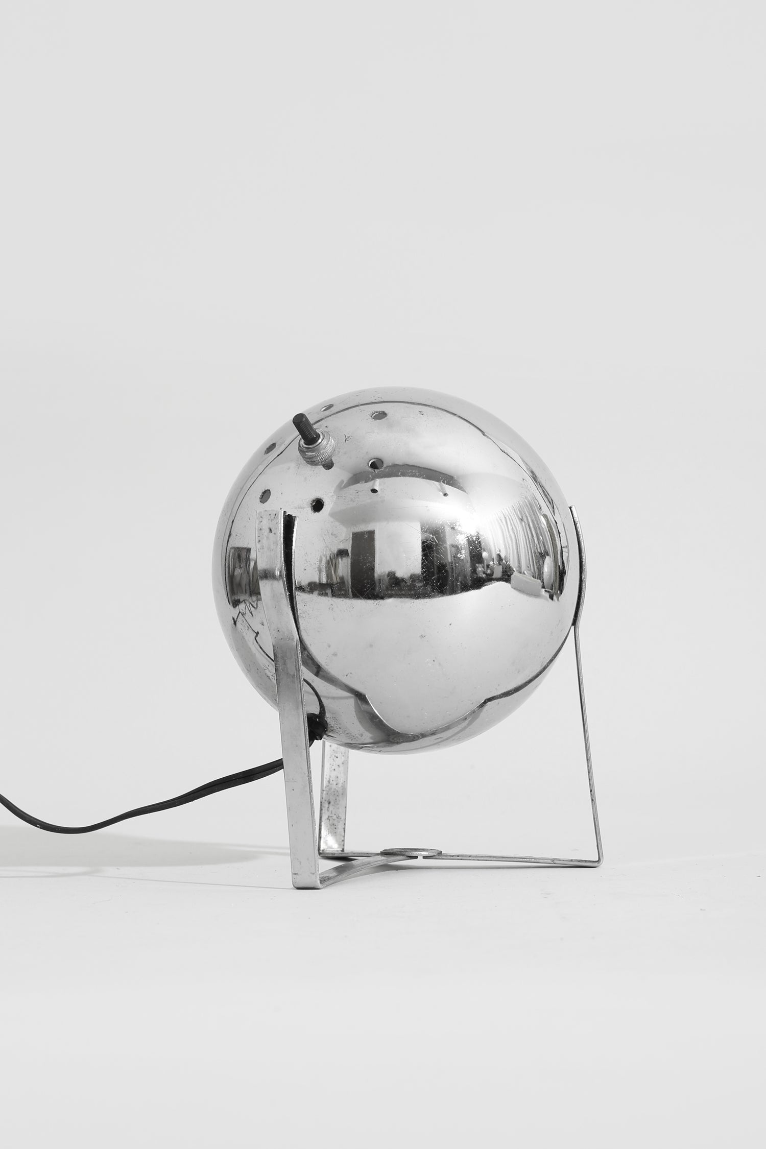 Chrome Orb Table Lamp