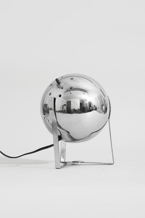 Chrome Orb Table Lamp