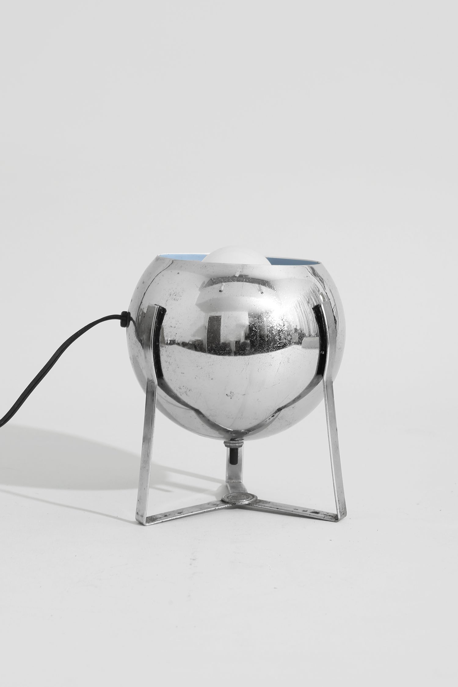 Chrome Orb Table Lamp