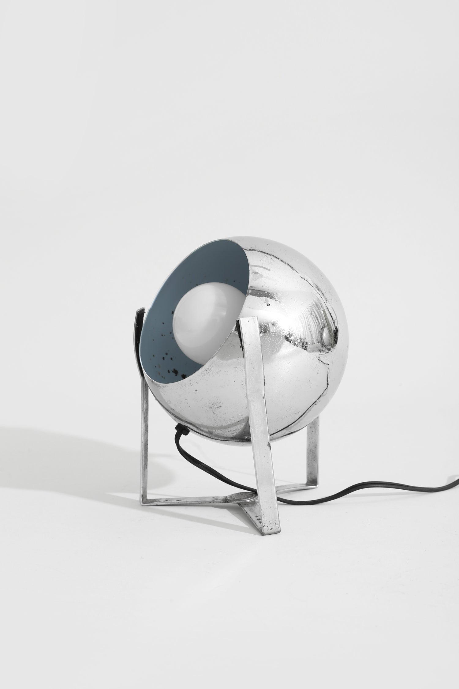 Chrome Orb Table Lamp