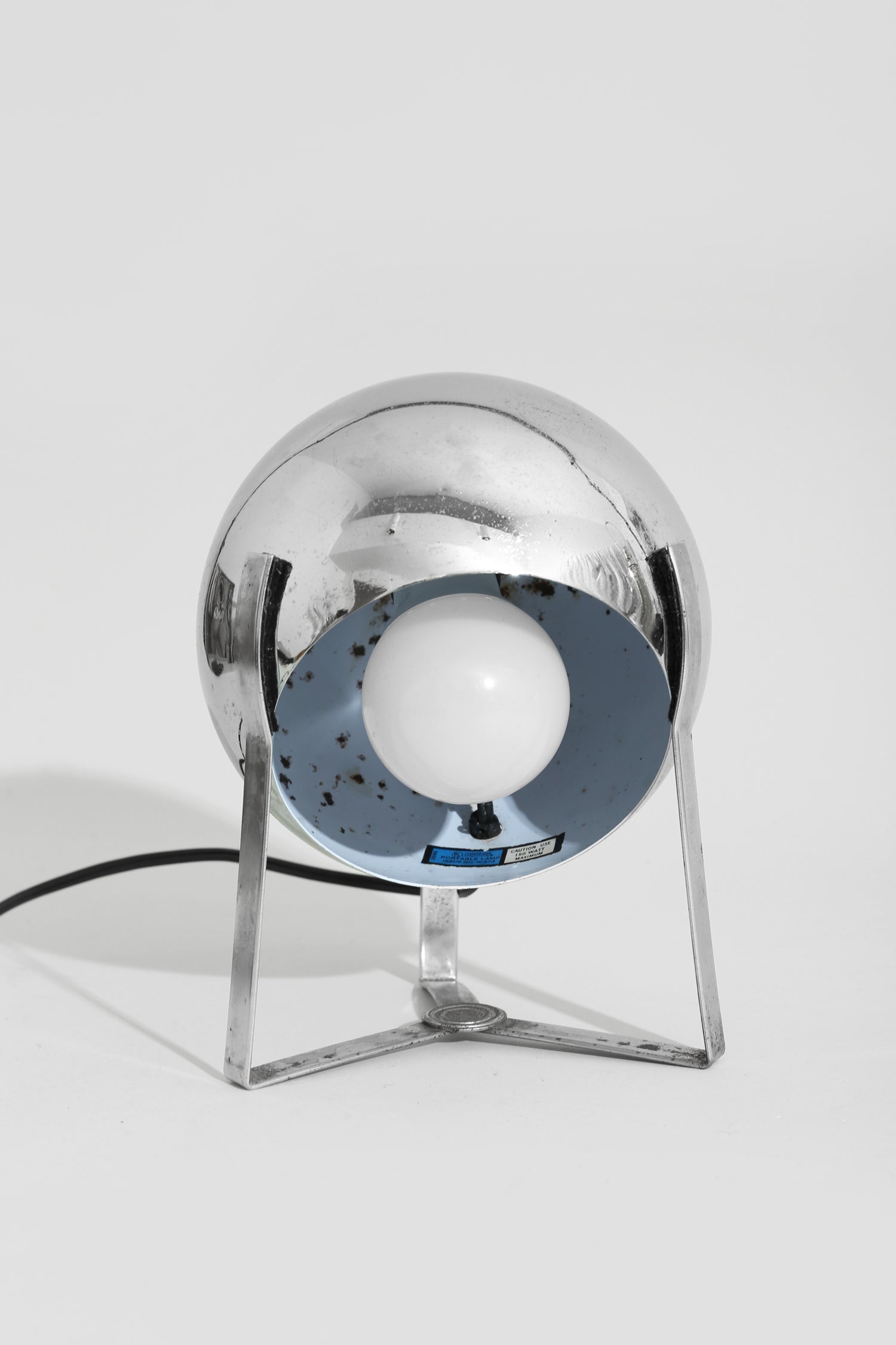 Chrome Orb Table Lamp