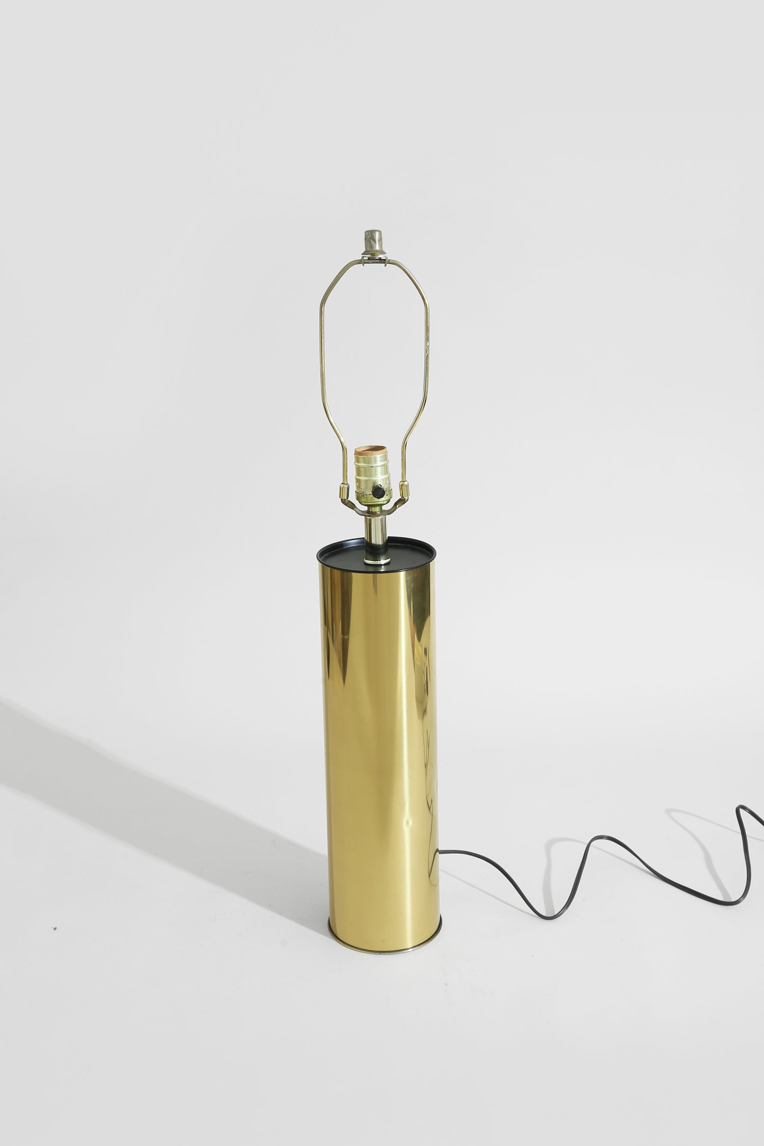 Cylindrical Brass Lamp