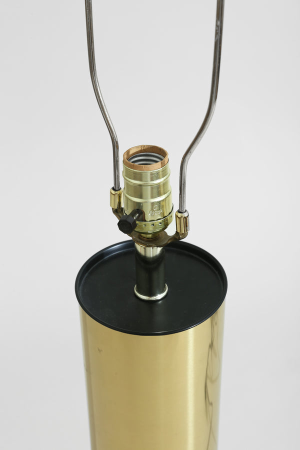Cylindrical Brass Lamp