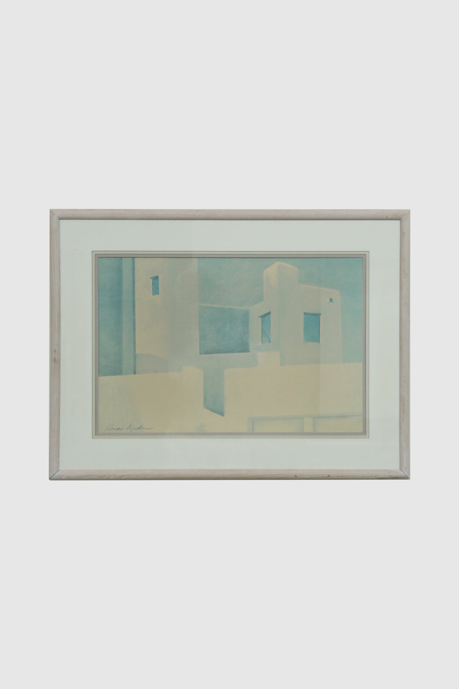 Architectural Study in Blue & Sand