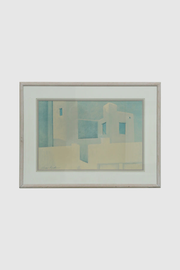 Architectural Study in Blue & Sand