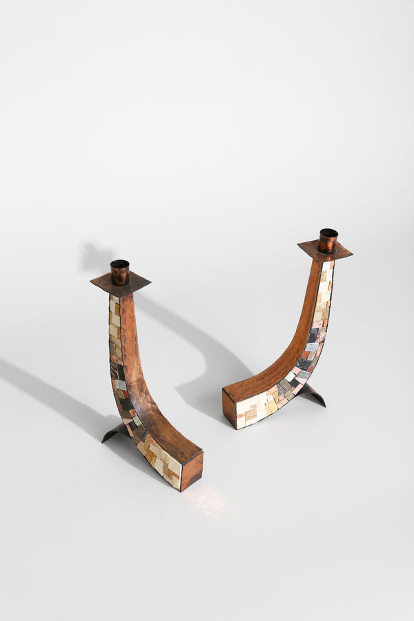 Mosaic Candleholder Set