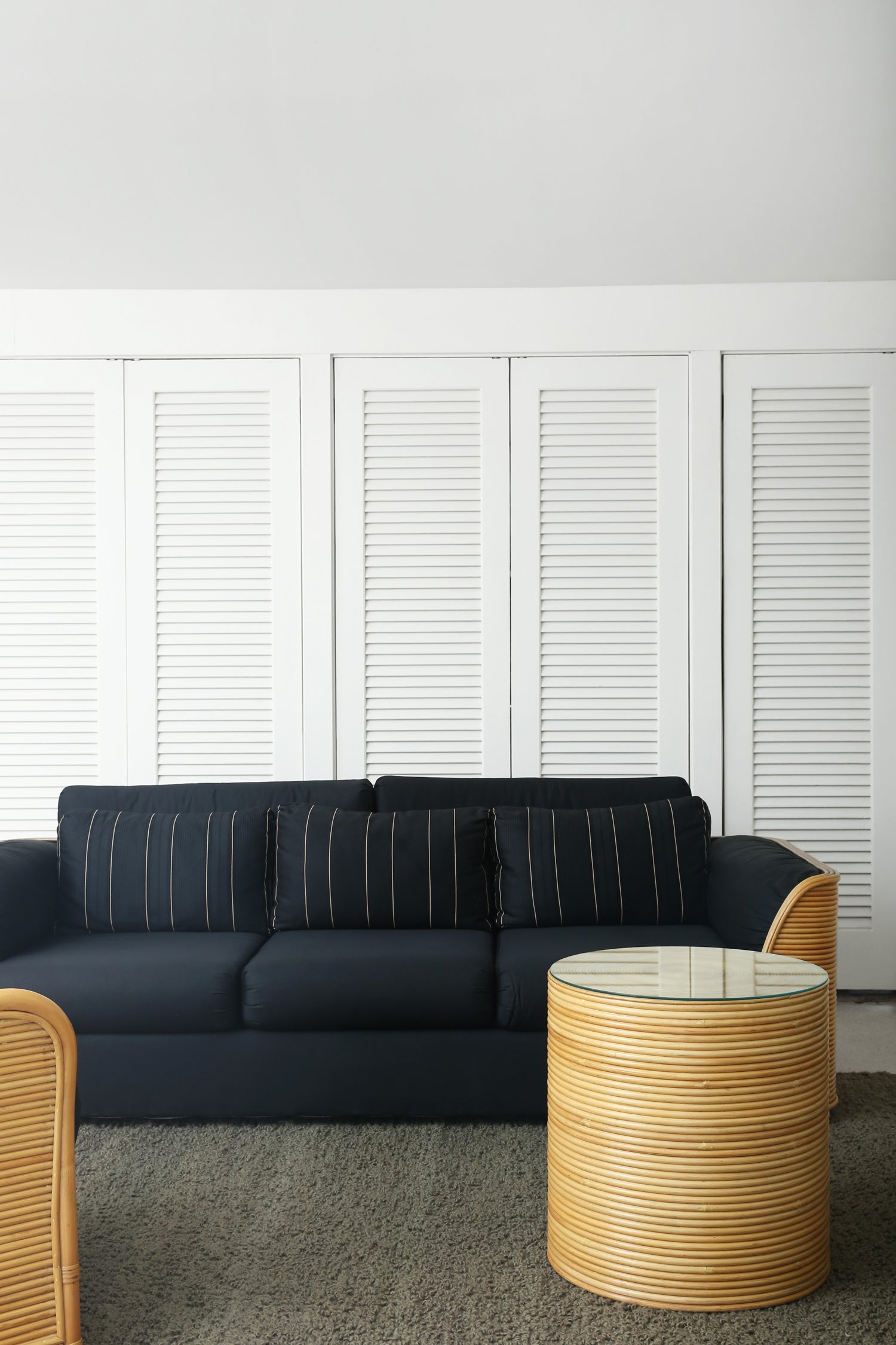 Pencil Reed Three Seat Sofa