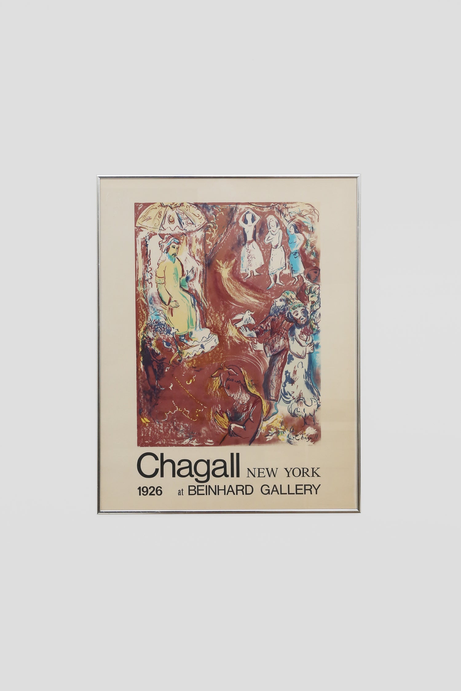 Chagall Exhibition Poster, Framed