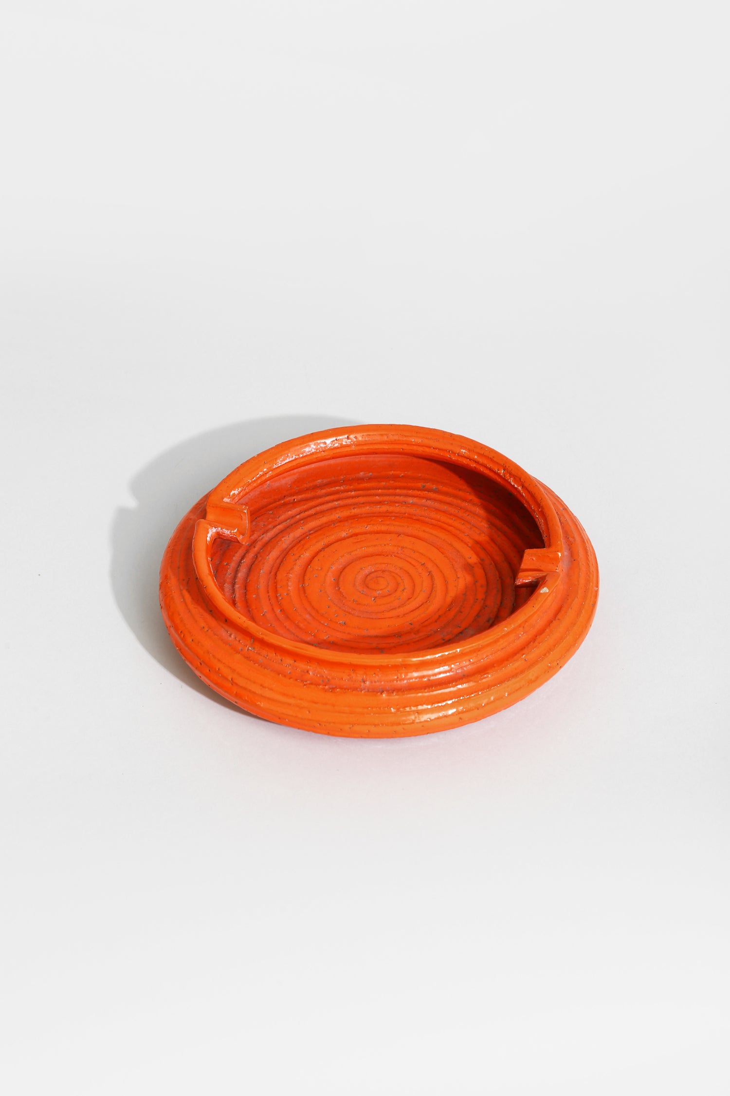 Orange Spiral Ashtray