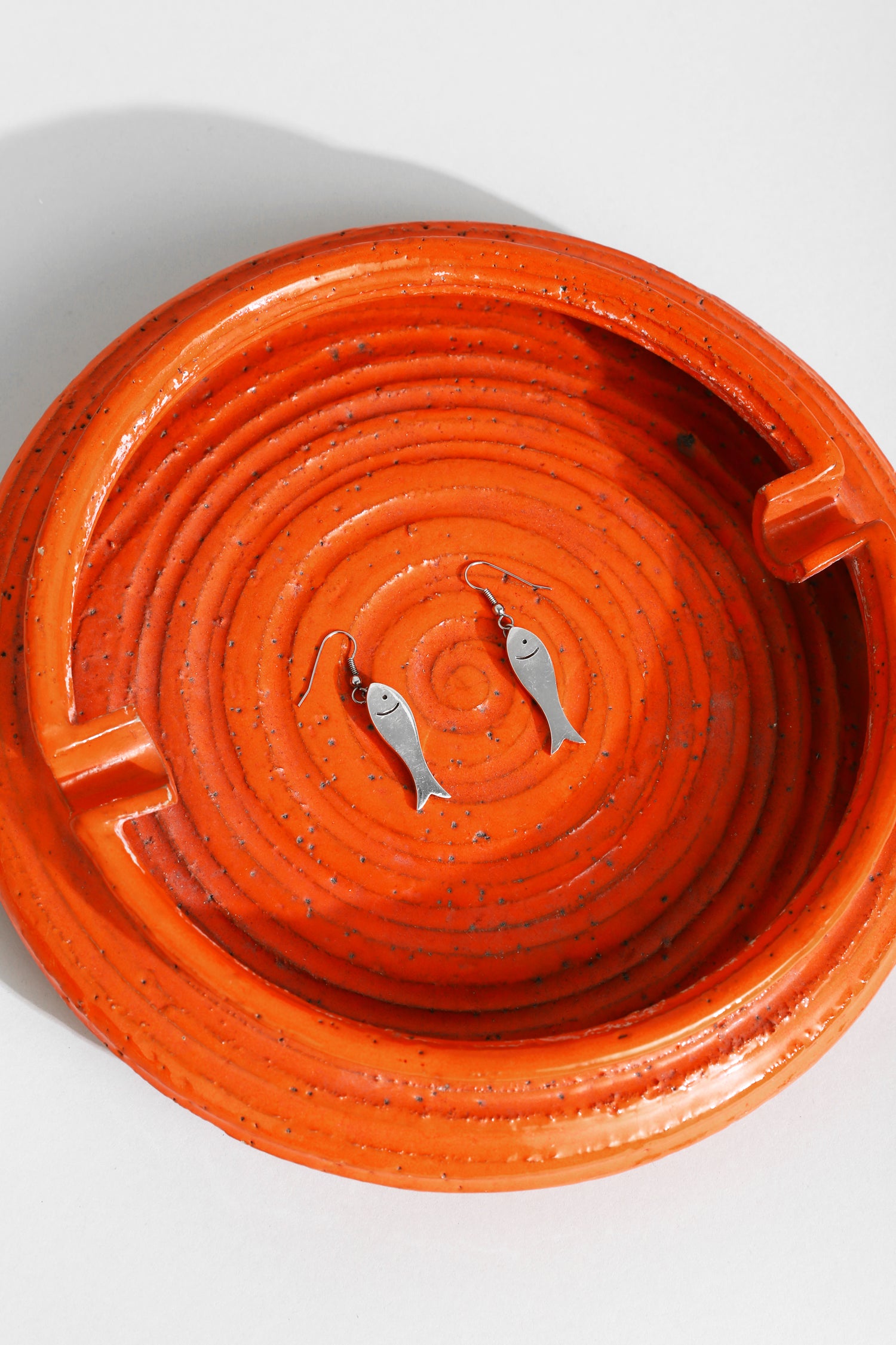 Orange Spiral Ashtray