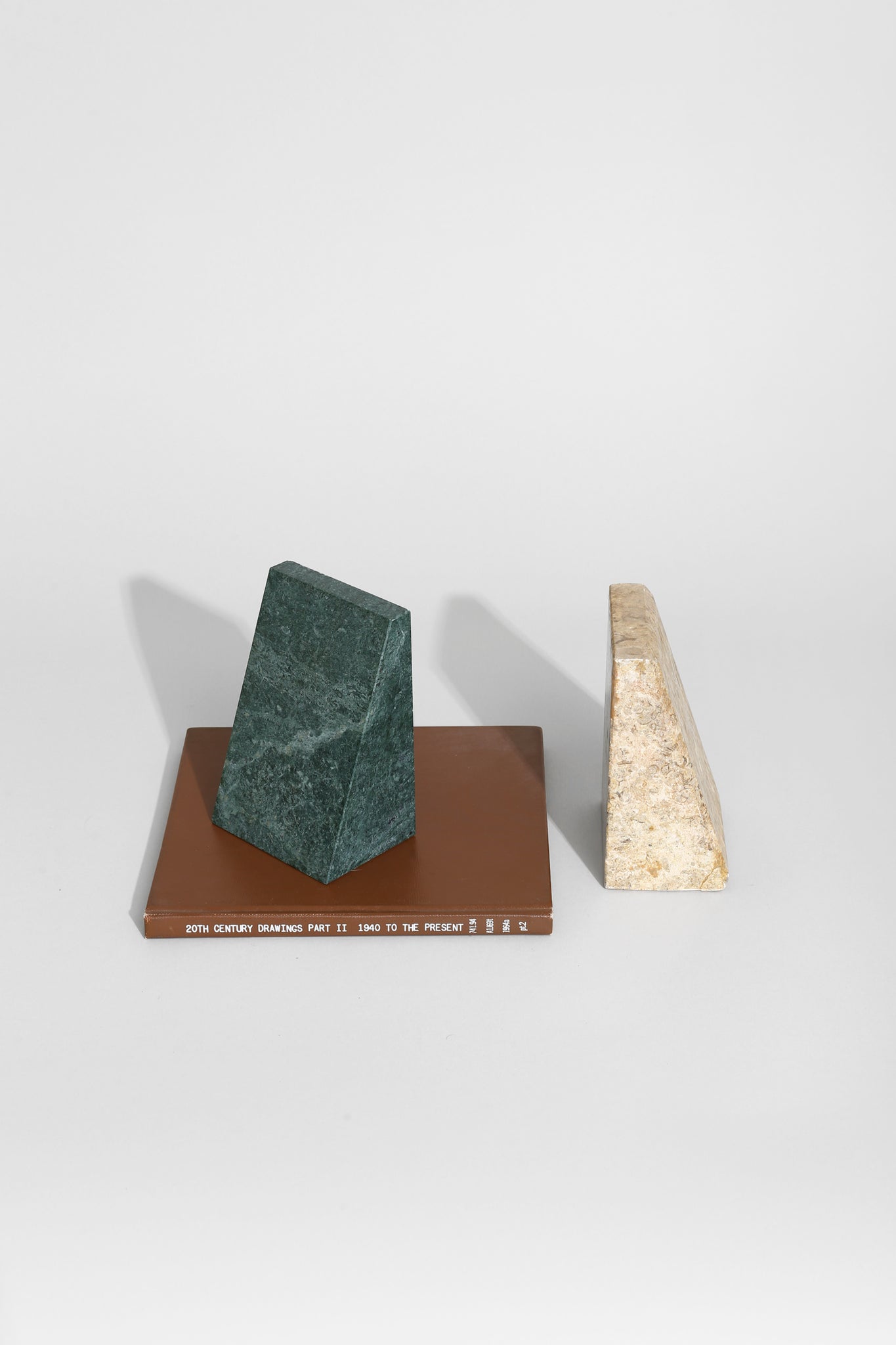Triangle Stone Bookend Set