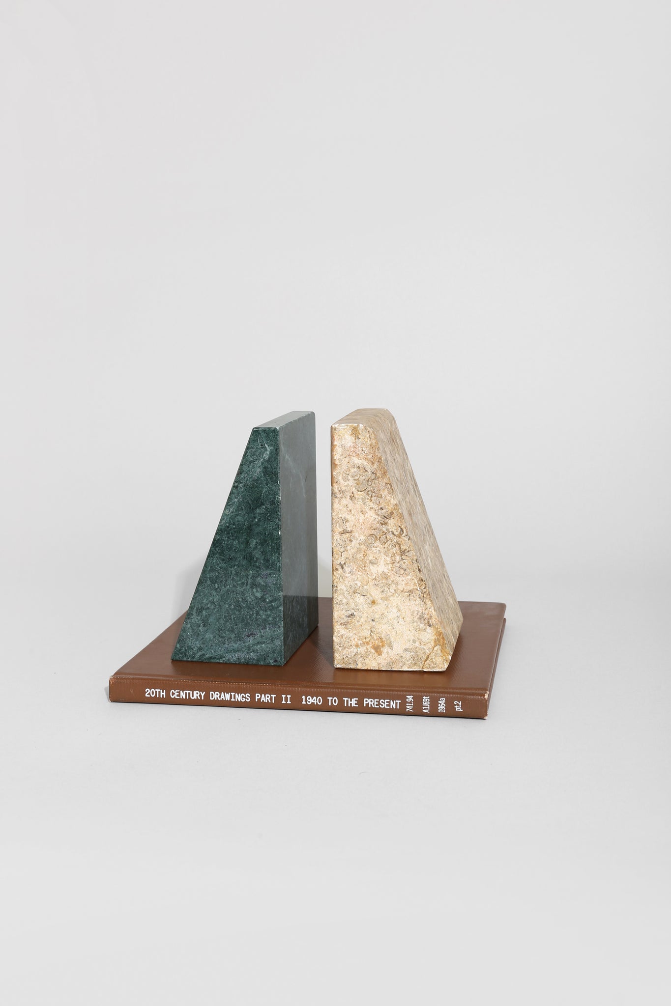 Triangle Stone Bookend Set