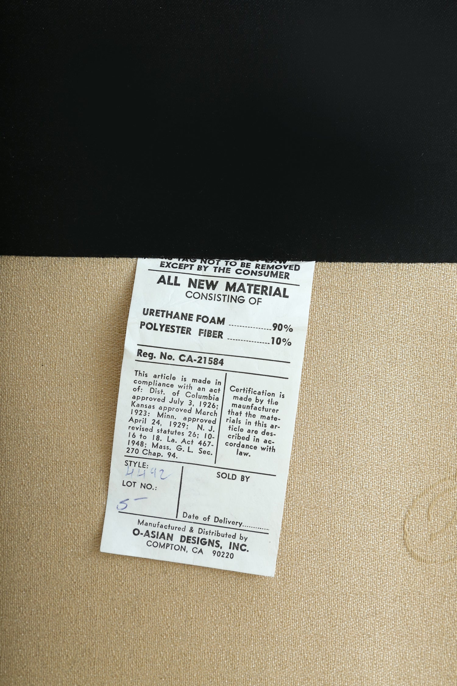 Pencil Reed Three Seat Sofa