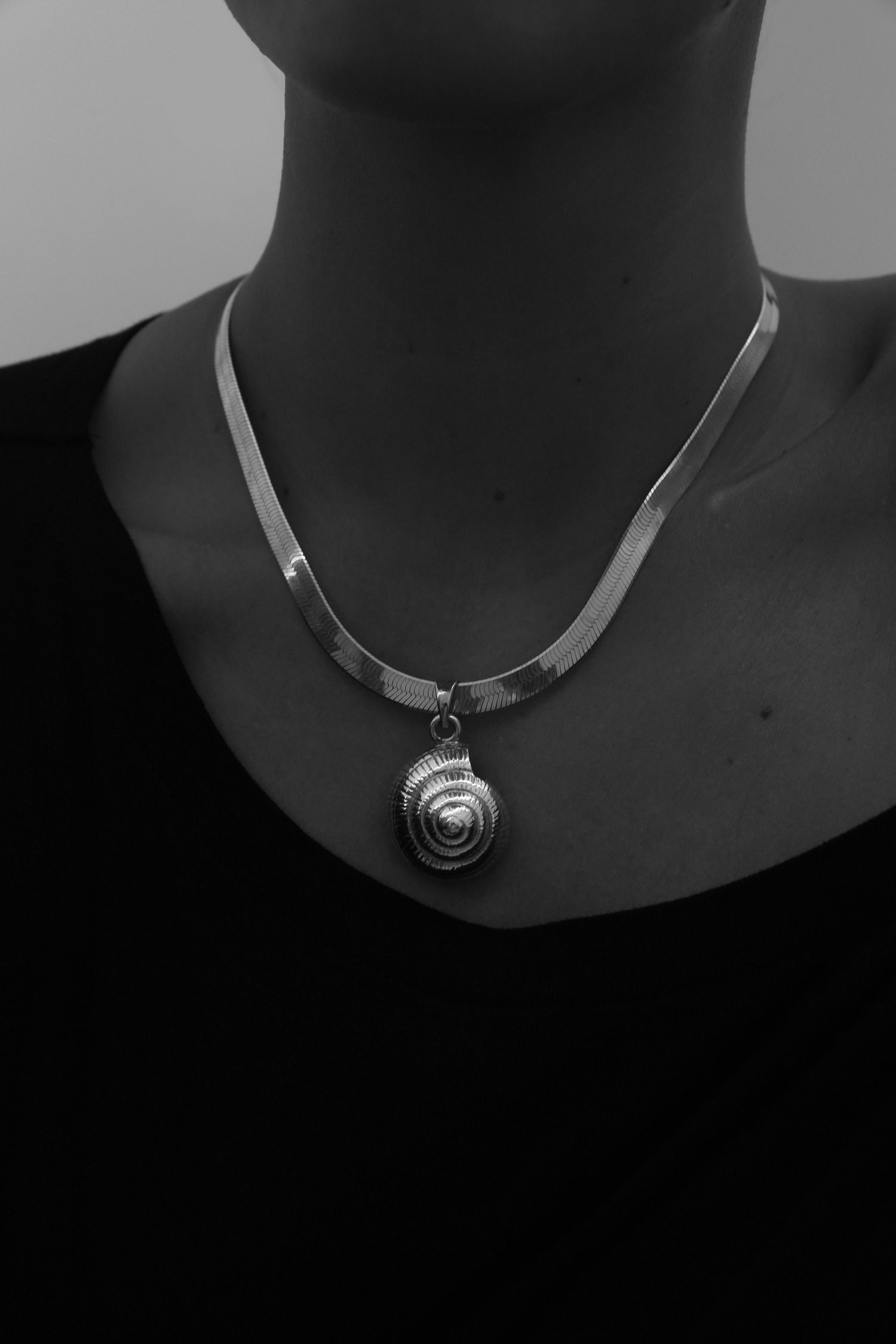 Spiral Herringbone Necklace