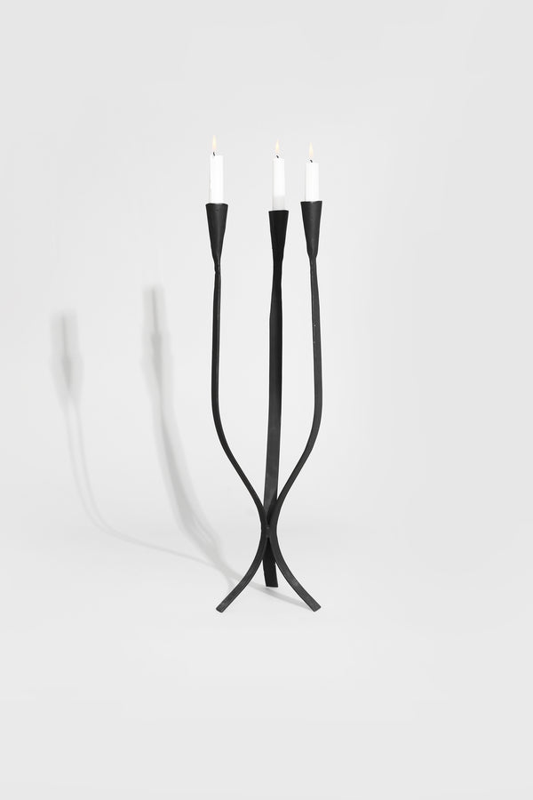 Metal Sculptural Candleholder