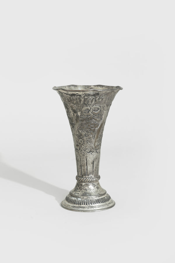 Folk Silver Vase