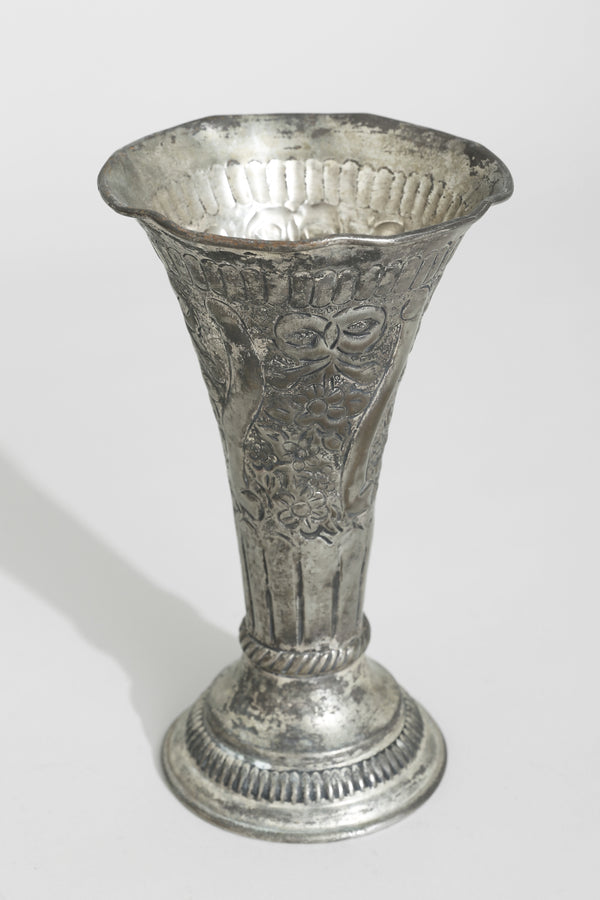 Folk Silver Vase