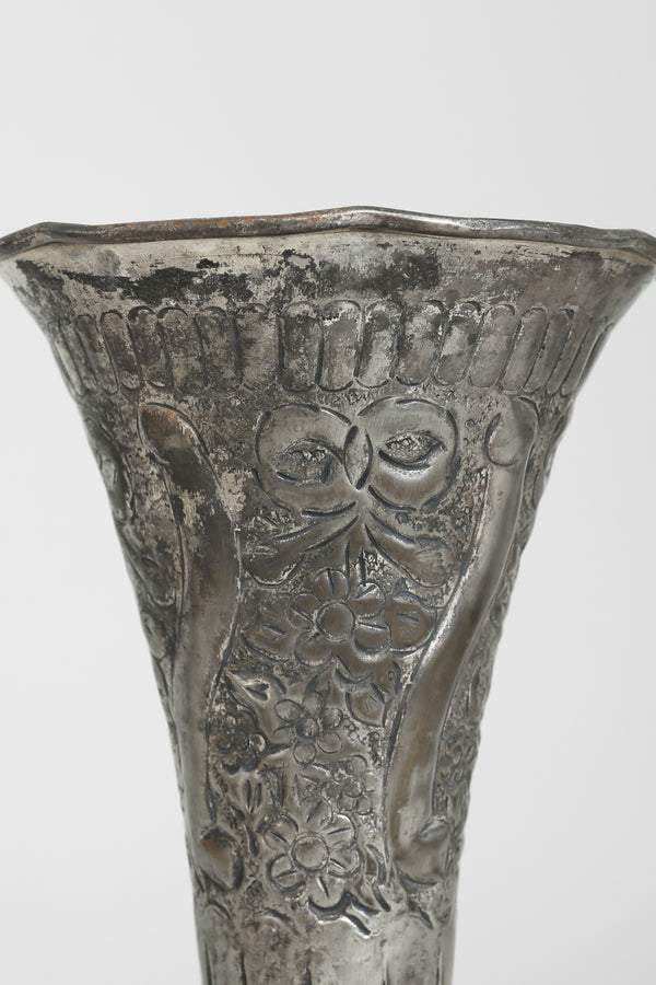 Folk Silver Vase