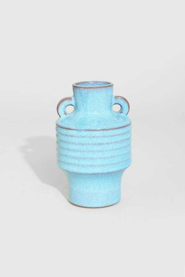 Sculptural Blue Pottery