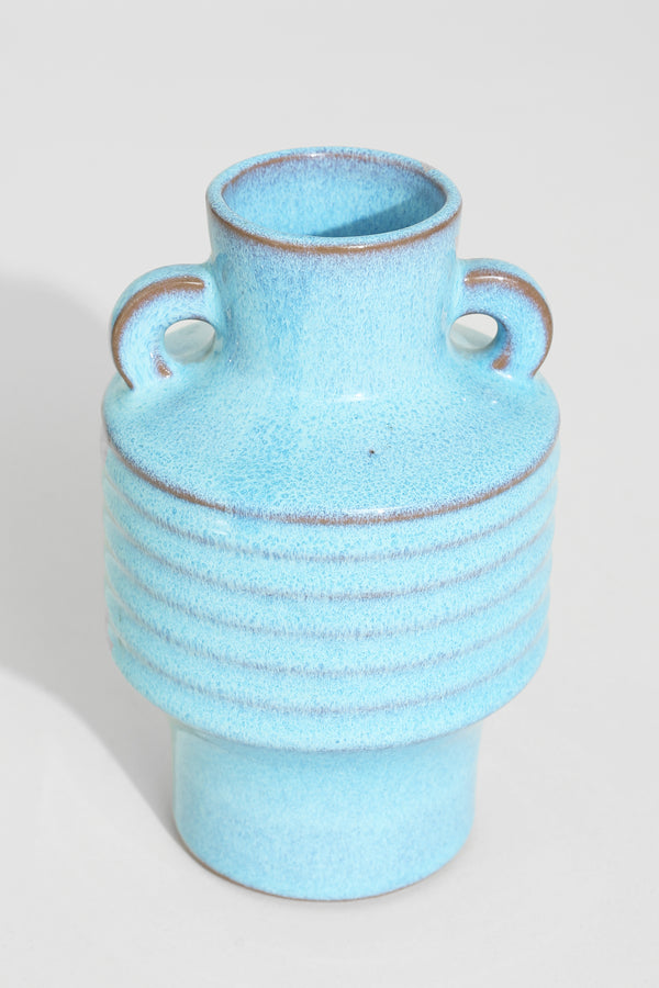Sculptural Blue Pottery