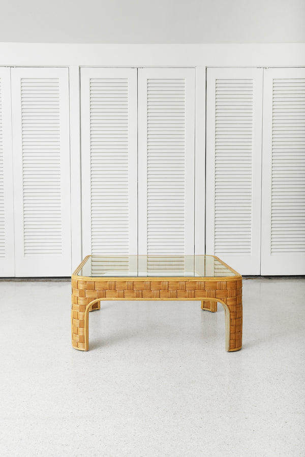 Woven Reed Coffee Table