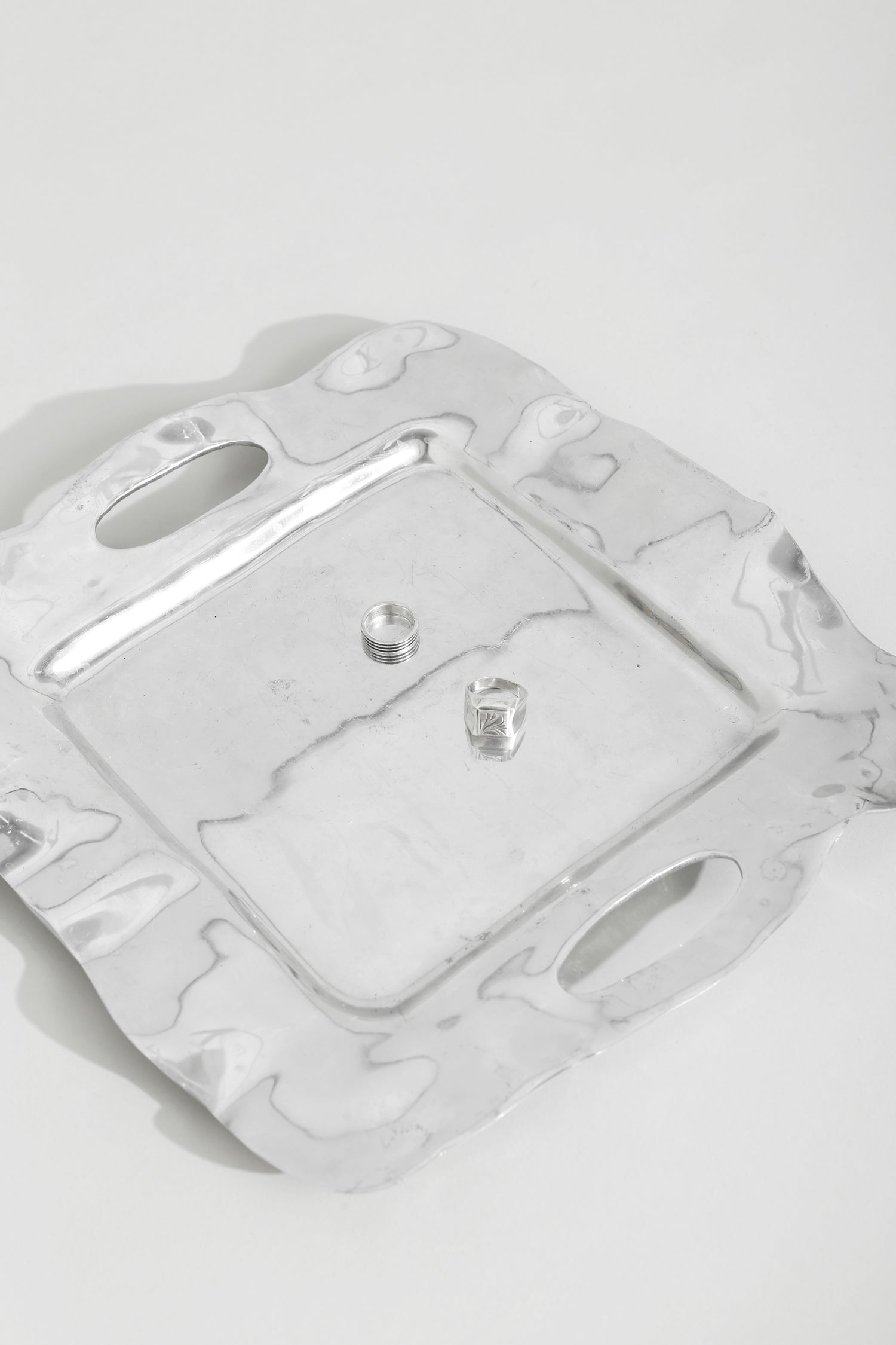 Organic Silver Tray