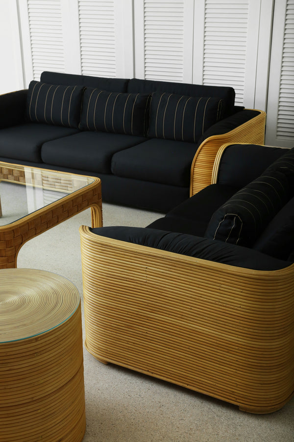 Cylindrical Pencil Reed Side Table