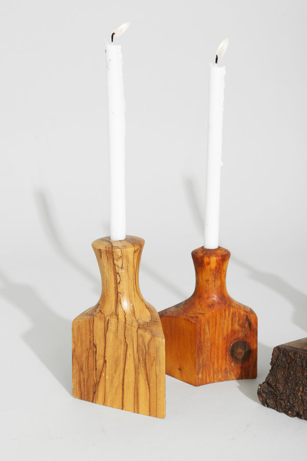 Artisan Sculpture Candleholder Set