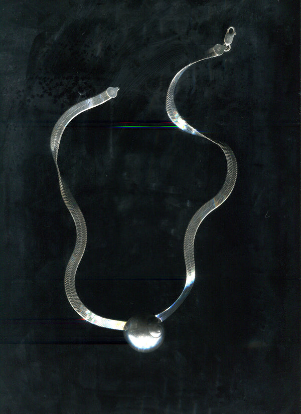 Spiral Shell Herringbone Necklace