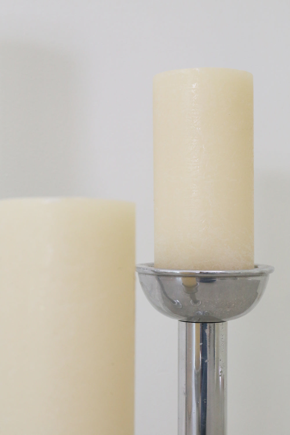 Chrome Candle Holder Set